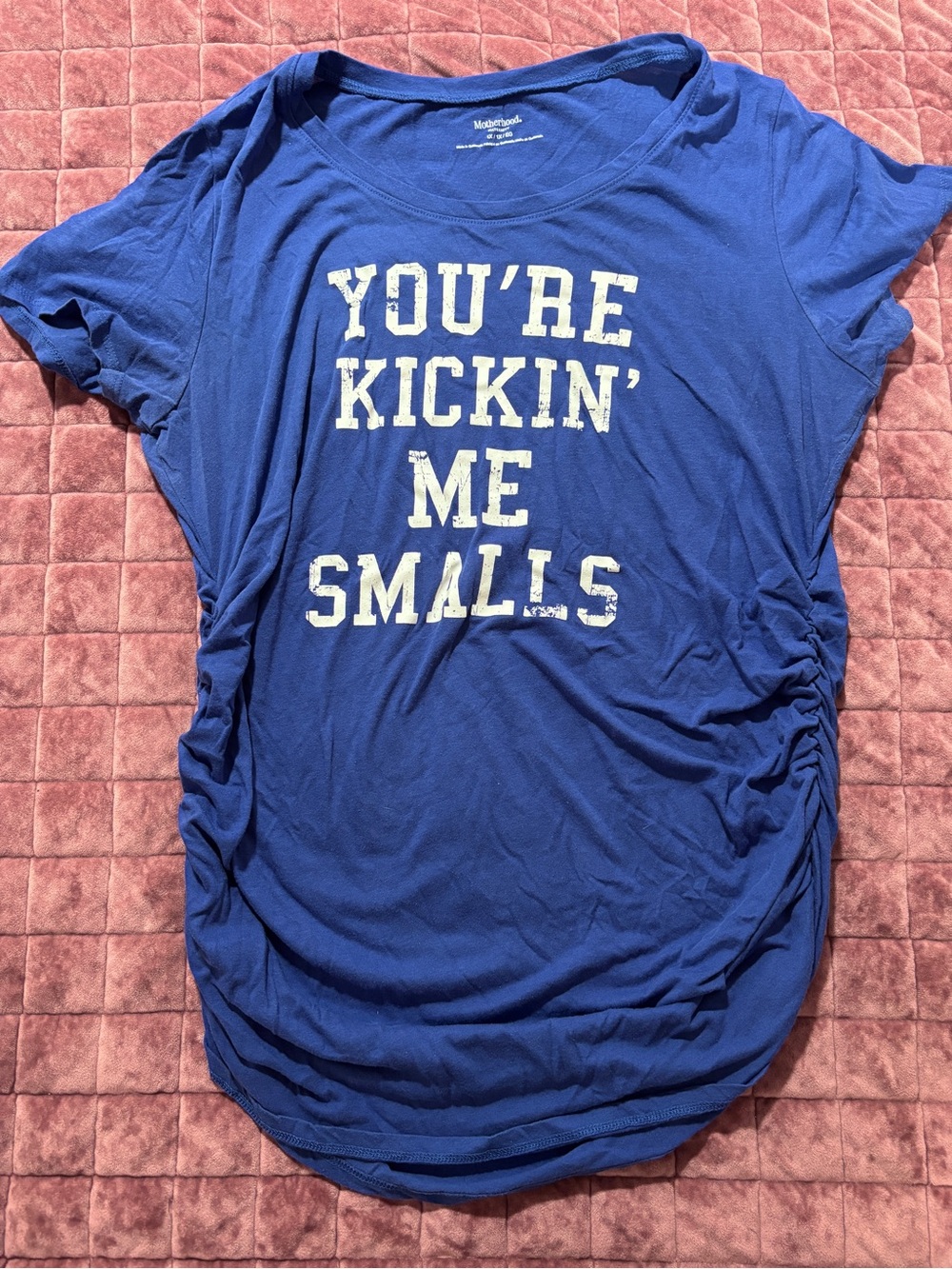 Motherhood Maternity Royal Blue Graphic Tee